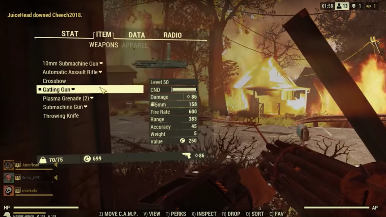 Stay Off Public Servers in Fallout 76 Until This Hack Is Fixed