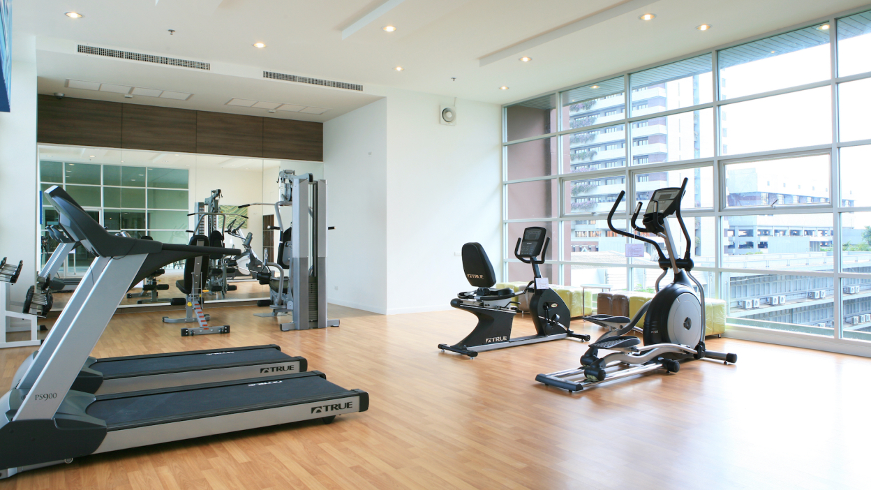 Apartment building gym