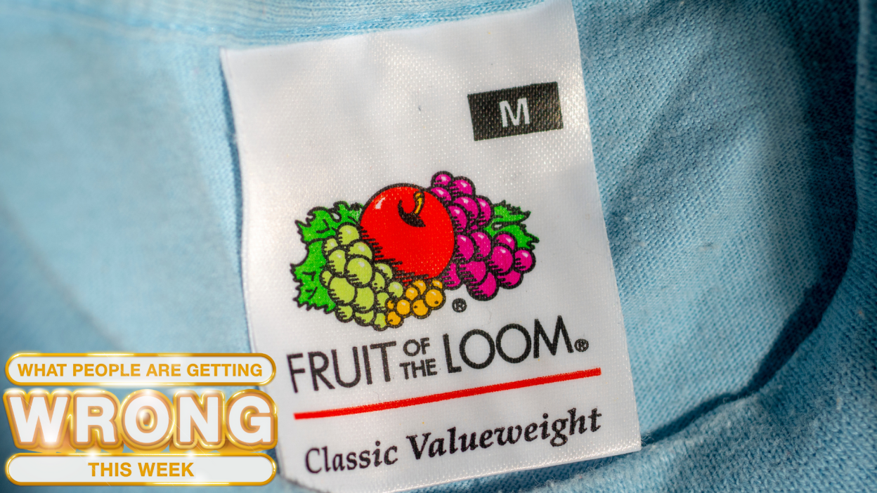 Fruit of the Loom label