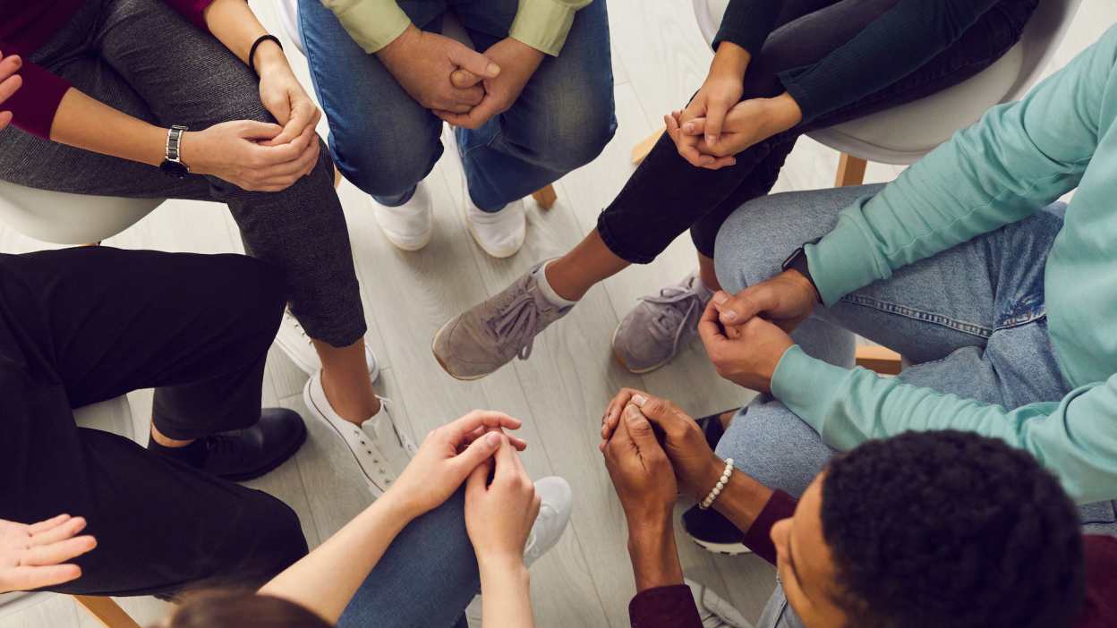 people sitting in a circle